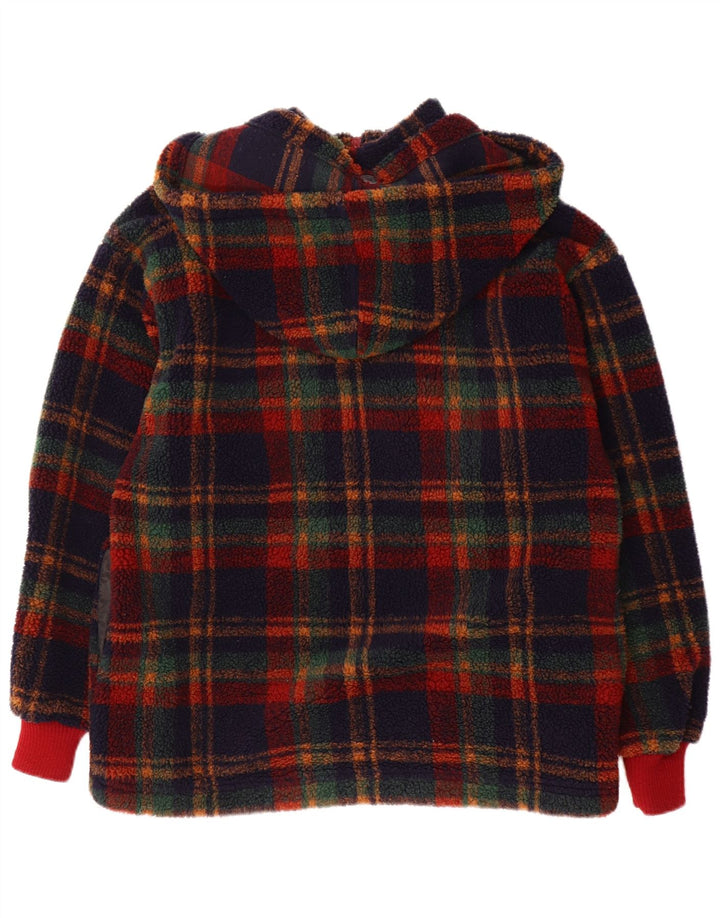Jockey Herren-Fleecejacke mit Kapuze, UK 38, mittelgroß, mehrfarbig, kariert, Polyester
