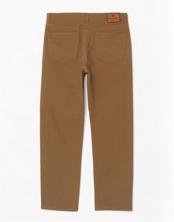 Ermenegildo Zegna Herren gerade Freizeithose W34 L30 Beige Baumwolle