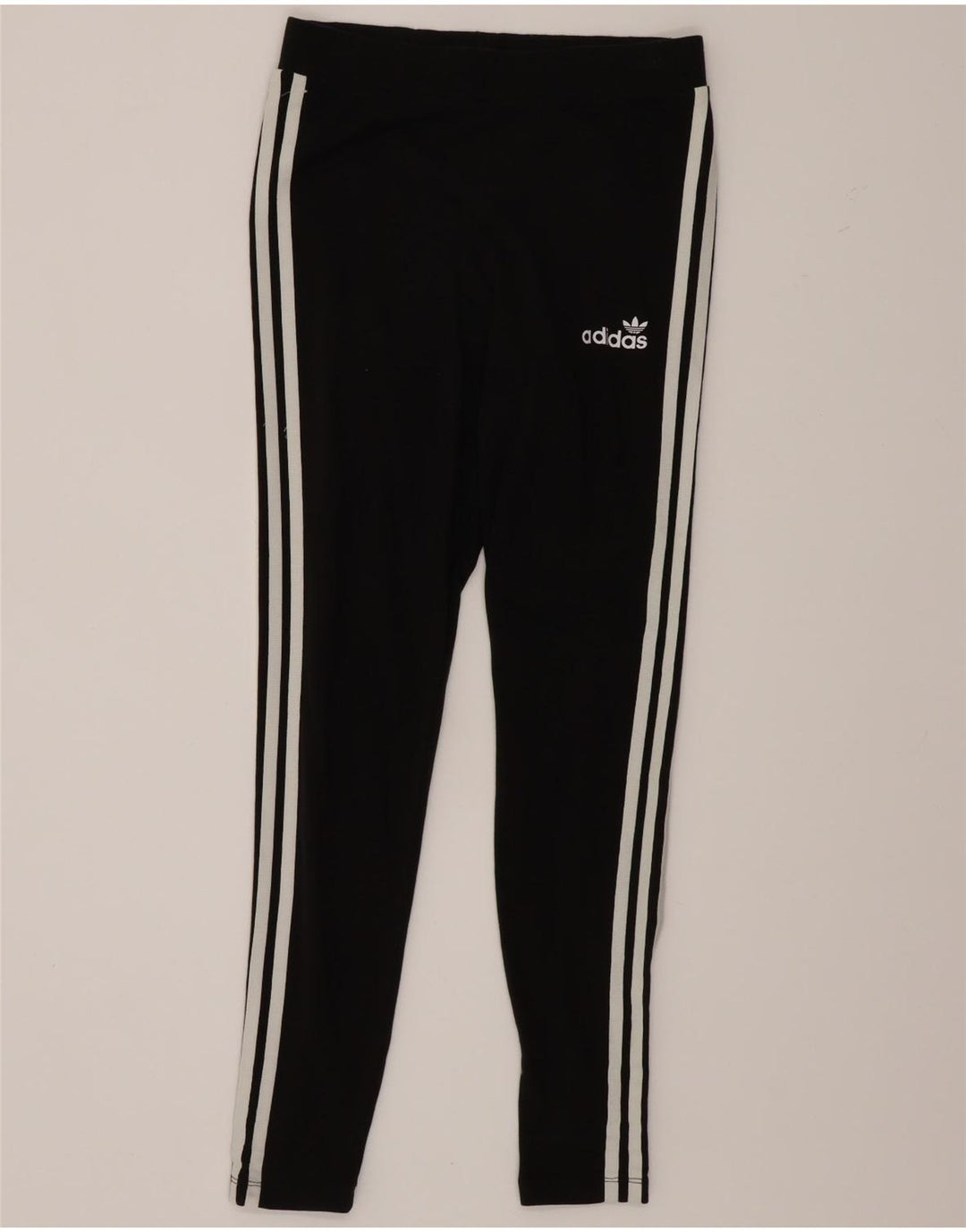 Adidas Damen Leggings UK 14 Große schwarze Baumwolle