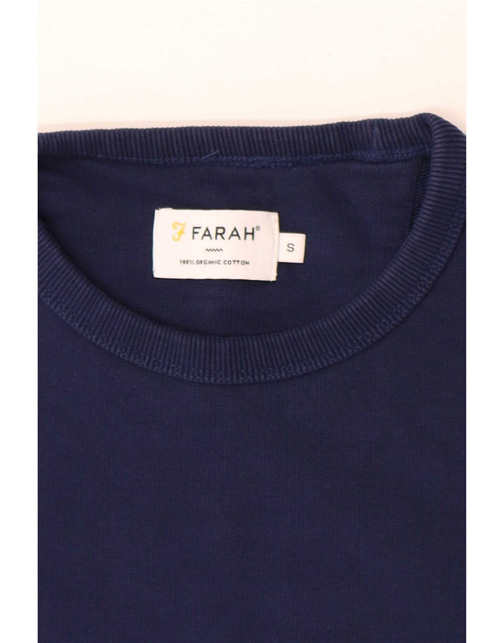 Farah Herren-Sweatshirtpullover, Größe S, Marineblau, Baumwolle