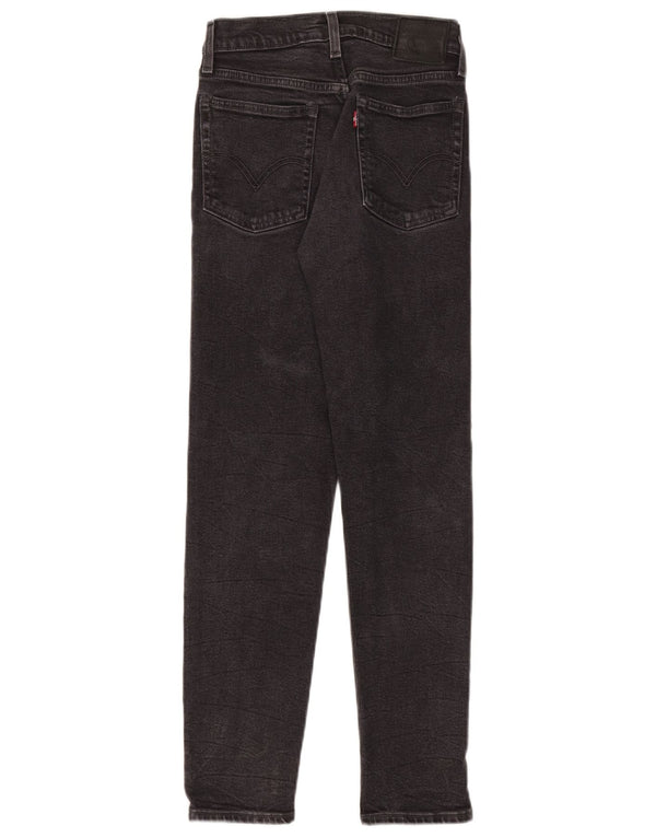 Levi's Damen Slim Jeans W24 L28 Graue Baumwolle