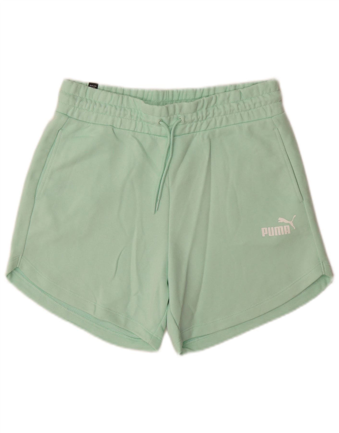 Puma Damen Sportshorts UK 14 Mittelgrüne Baumwolle