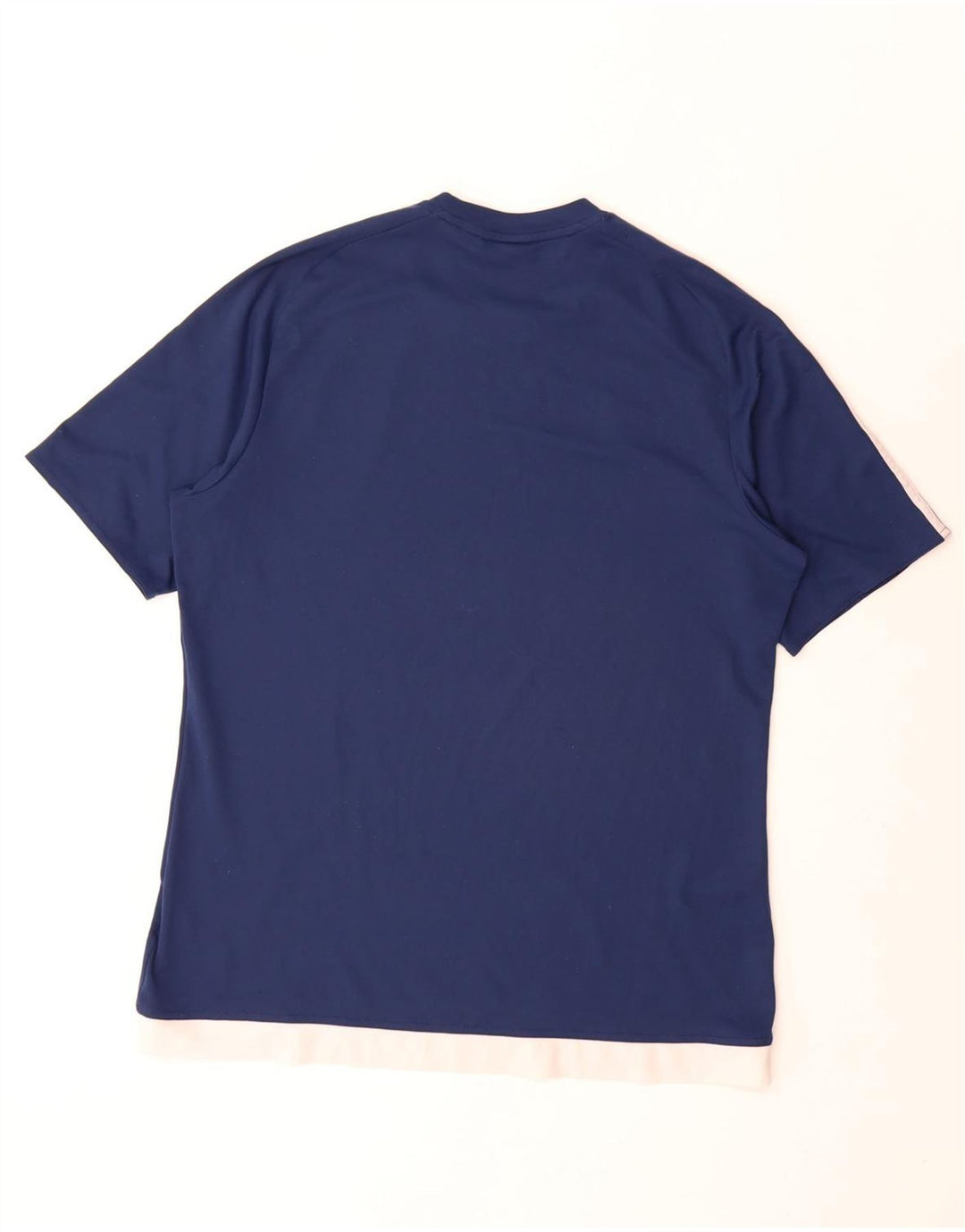 Adidas Herren Climalite T-Shirt Top Large Marineblau Colourblock Polyester