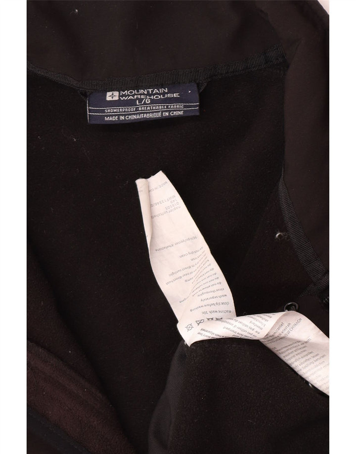 Mountain Warehouse Herren-Windbreaker-Jacke, UK 40, Größe L, Schwarz, Polyester