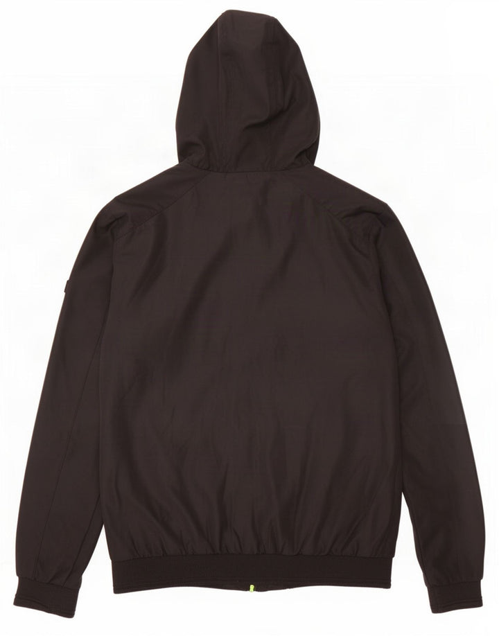 Alcott Herren-Bomberjacke mit Kapuze, UK 38, Mittelschwarz, Polyester