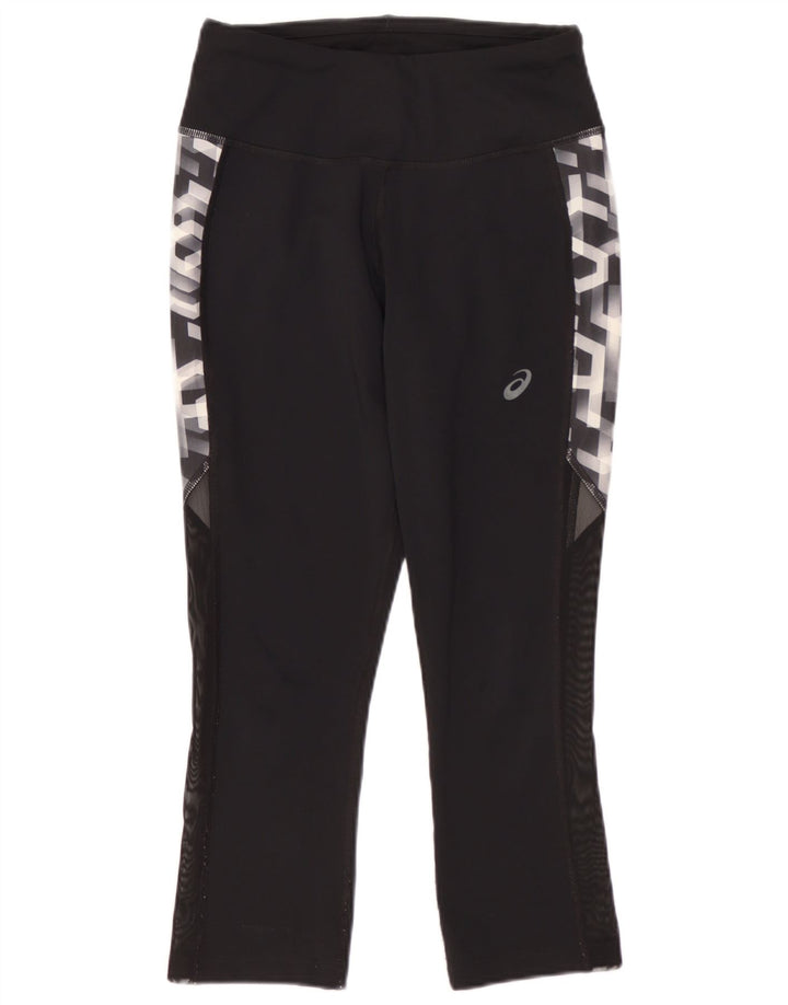 Asics Damen Graphic Capri Leggings XS W24 L19 Schwarz