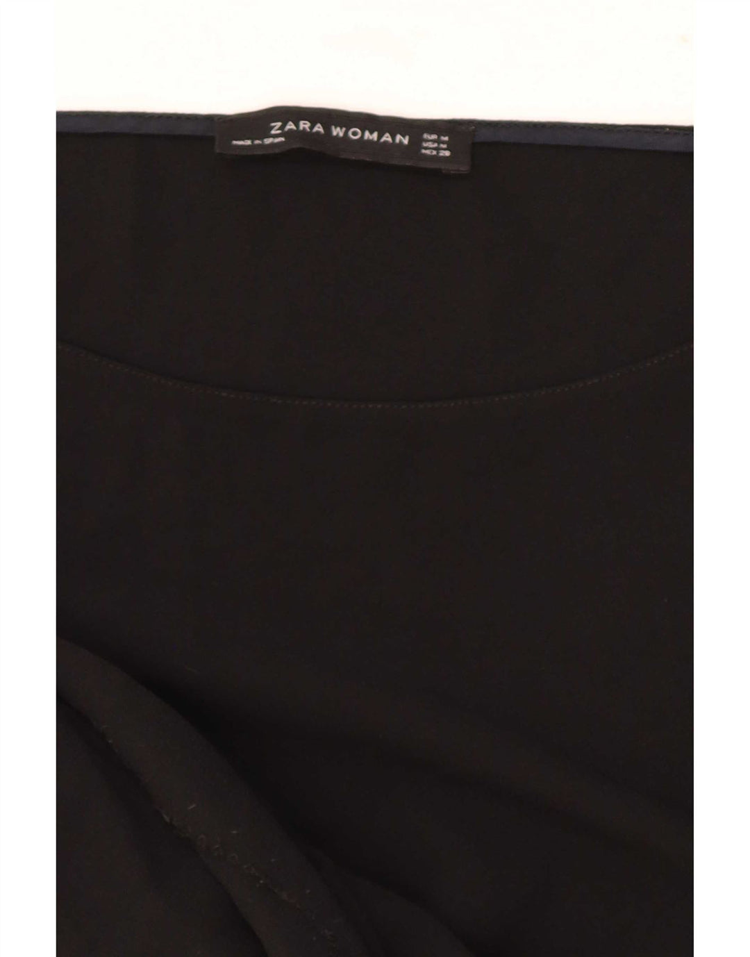 Zara Damen 3/4-Ärmel-Etuikleid UK 12 Medium Schwarz