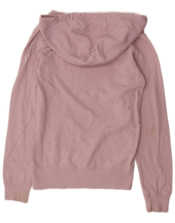 Rip Curl Womens Graphic Hoodie Pullover UK 10 Small Lila Baumwolle