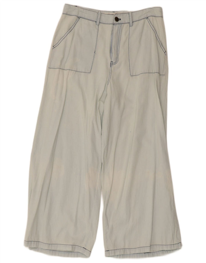 Rip Curl Damen-Hose mit weitem Bein, kurz geschnitten, Größe S, W28, L23, Blau