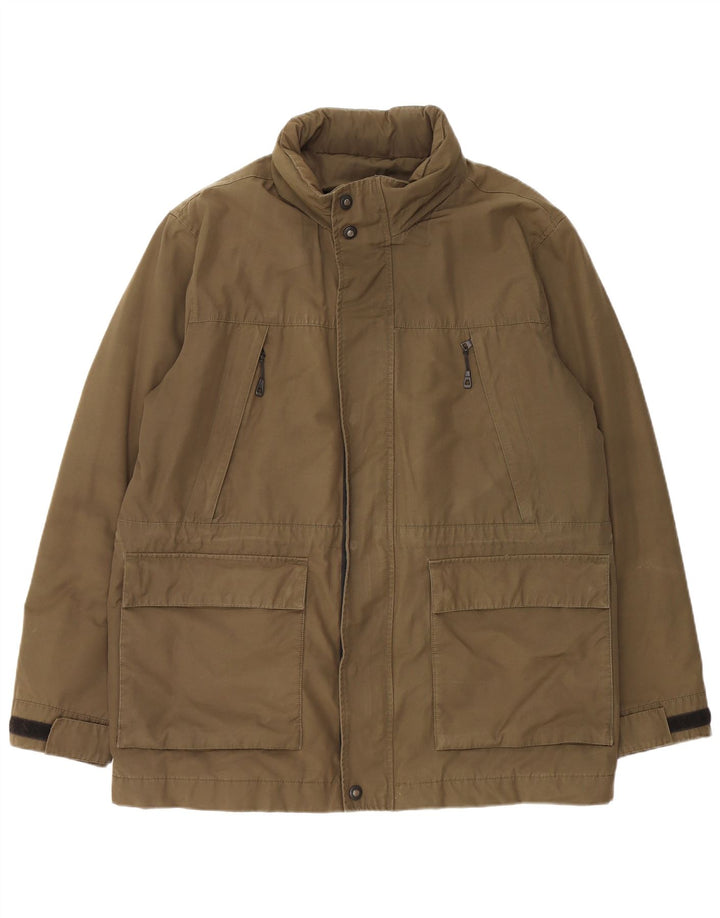 Marks & Spencer Herren-Utility-Jacke mit Kapuze, UK 42, XL, Khaki