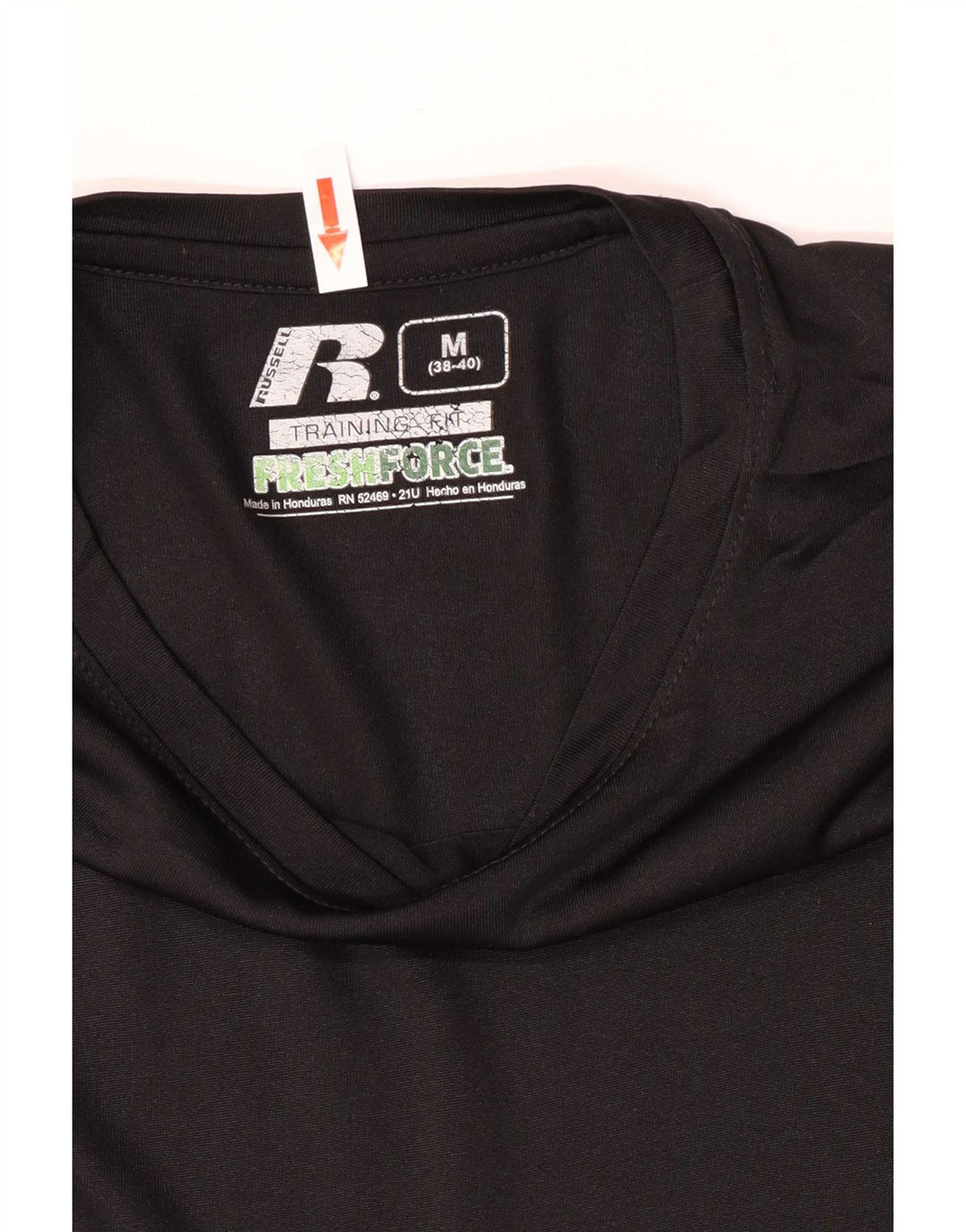 Russell Athletic Herren Dri-Power T-Shirt Top UK 38/40 Medium Schwarz Polyester