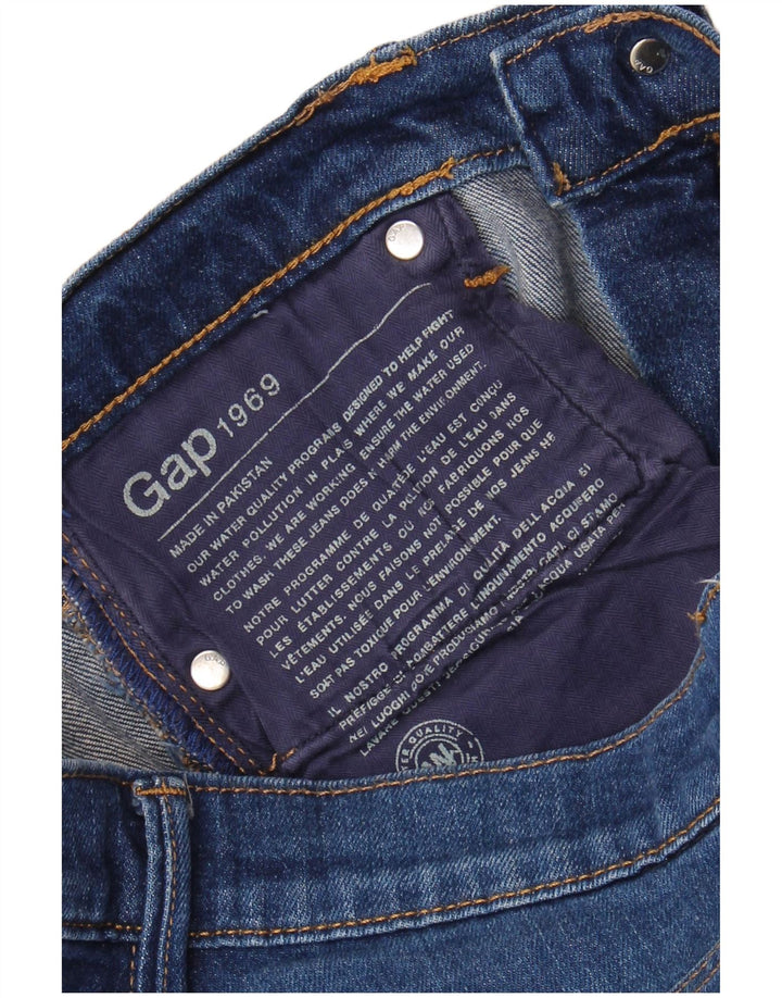 GAP Damen 1969 verkürzte Jeans W28 L25 Blau