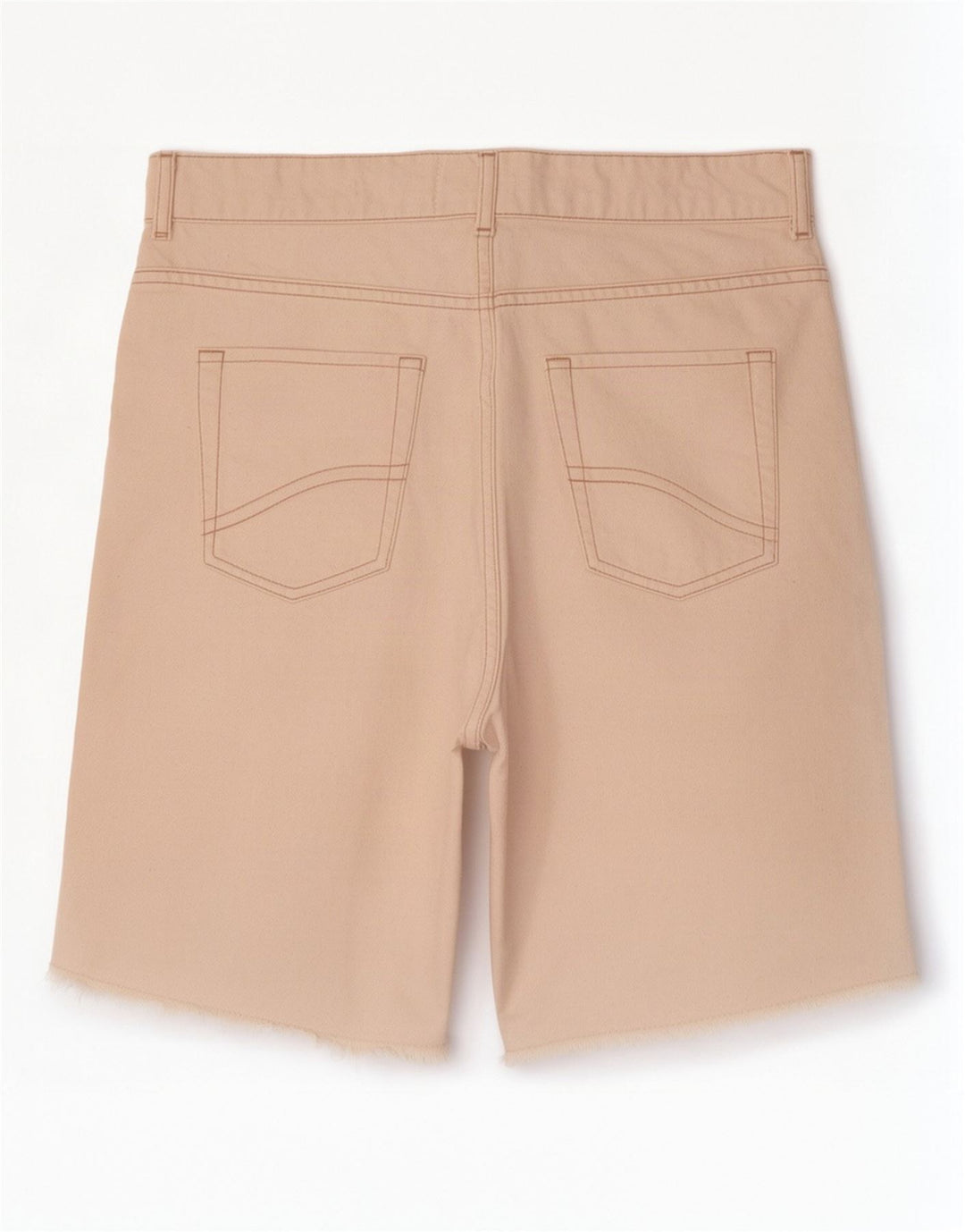 Fat Face Damen Fleet Bermuda Denim Shorts UK 12 Medium W30 Off White