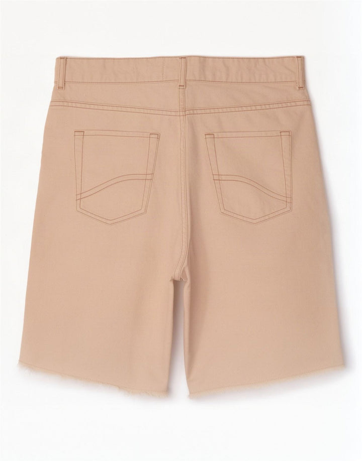 Fat Face Damen Fleet Bermuda Denim Shorts UK 12 Medium W30 Off White