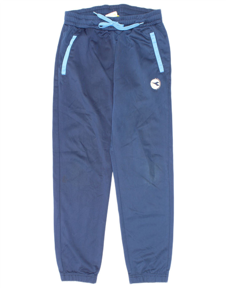 Diadora Jungen-Trainingshose, Jogginghose, 9–10 Jahre, marineblaues Polyester