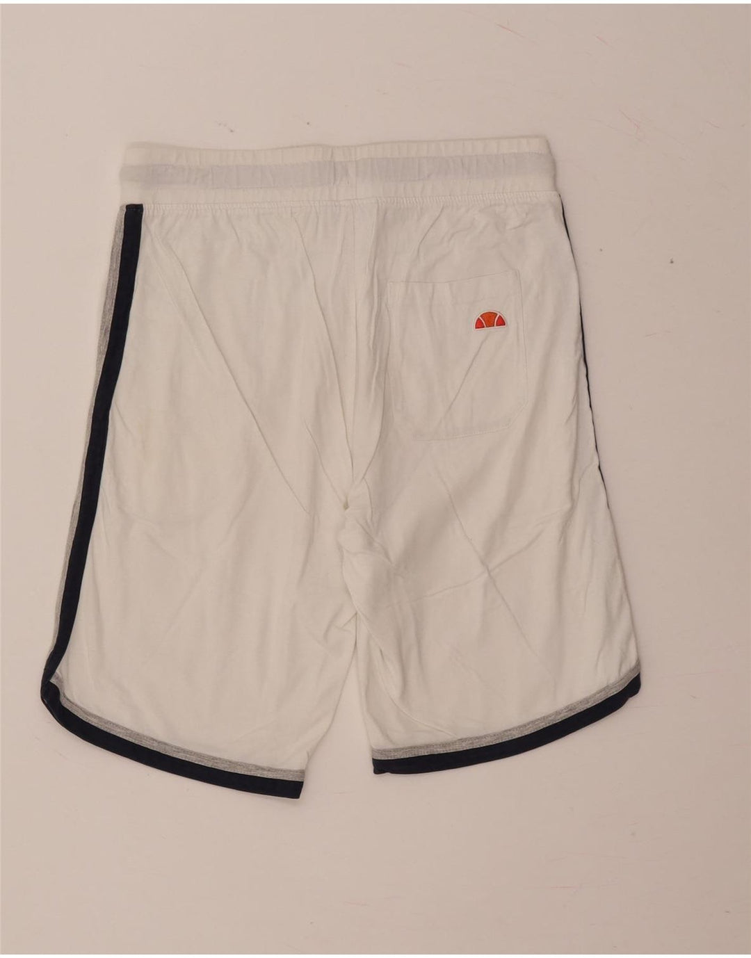 Ellesse Womens Graphic Sport Shorts UK 16 Large Weiße Baumwolle