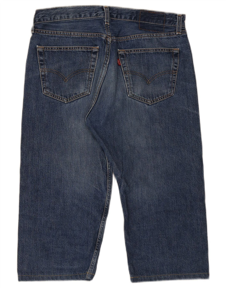 Levi's Herren-Capri-Jeans, Größe 34, B34, L17, blaue Baumwolle
