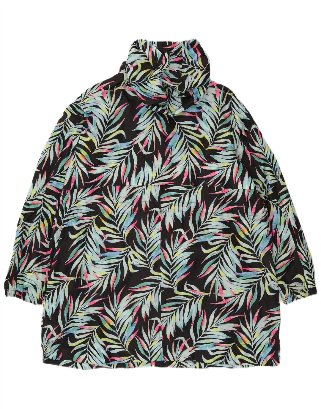 Marks & Spencer Damen-Regenmantel mit Kapuze, UK 18, XL, mehrfarbig, Blumenmuster