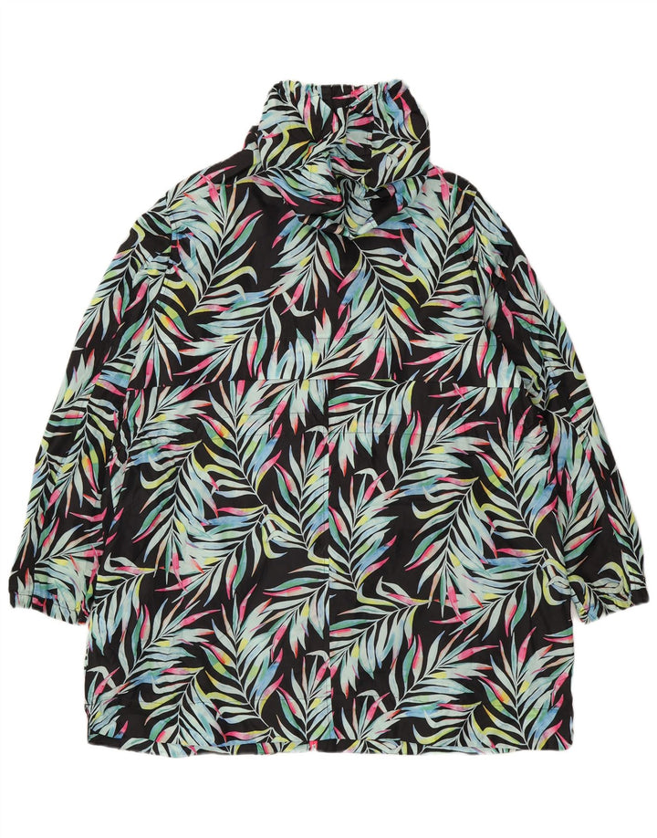 Marks & Spencer Damen-Regenmantel mit Kapuze, UK 18, XL, mehrfarbig, Blumenmuster