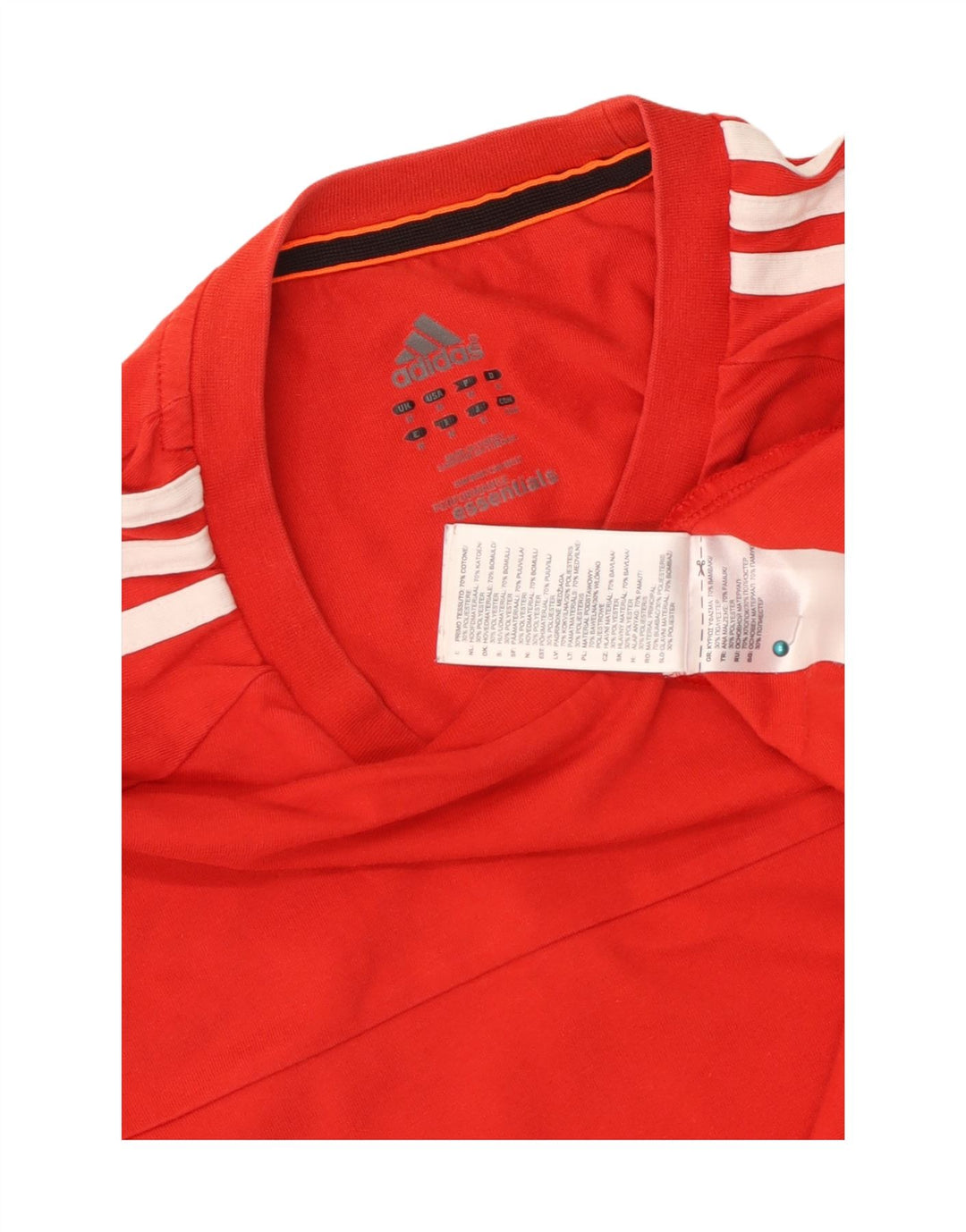 Adidas Herren Climalite T-Shirt Top Mittelrote Baumwolle