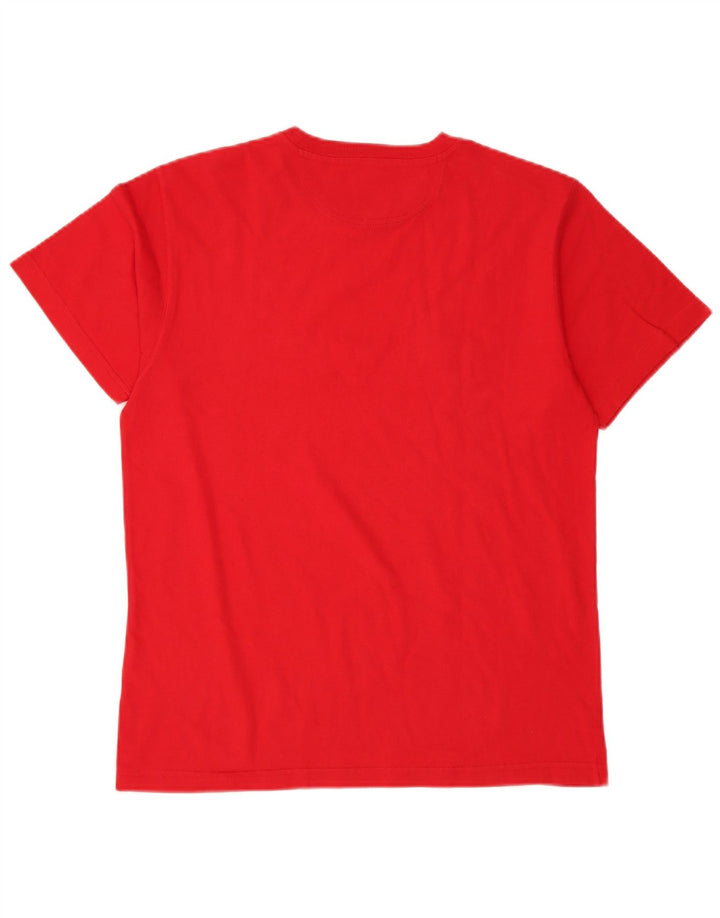 Champion Herren Grafik-T-Shirt-Oberteil Mittelrot