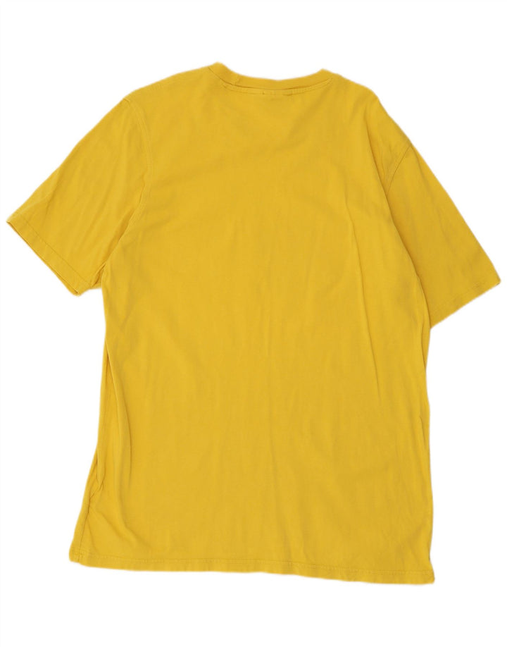 Adidas Herren Grafik T-Shirt Top mittelgelbe Baumwolle