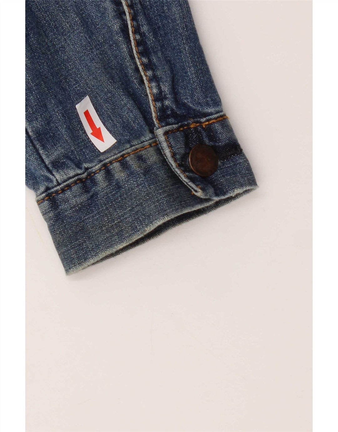 Topshop Damen Crop Denim Jacke UK 12 Mittelblaue Baumwolle