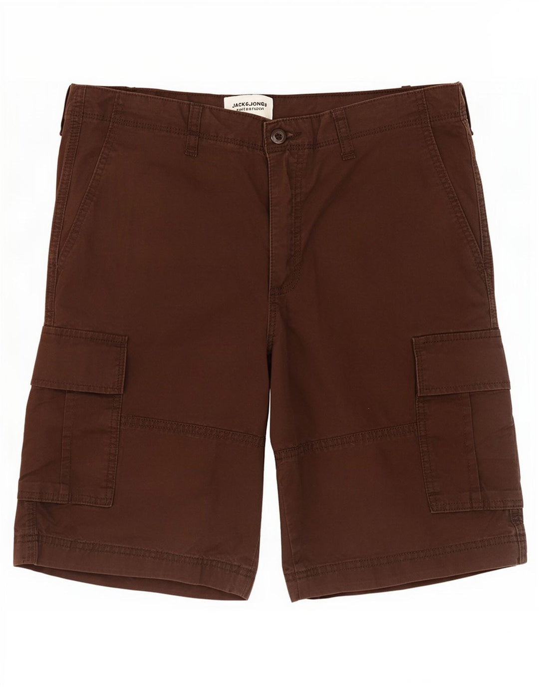 Jack & Jones Herren Cargo-Shorts, Größe L, W34, braune Baumwolle