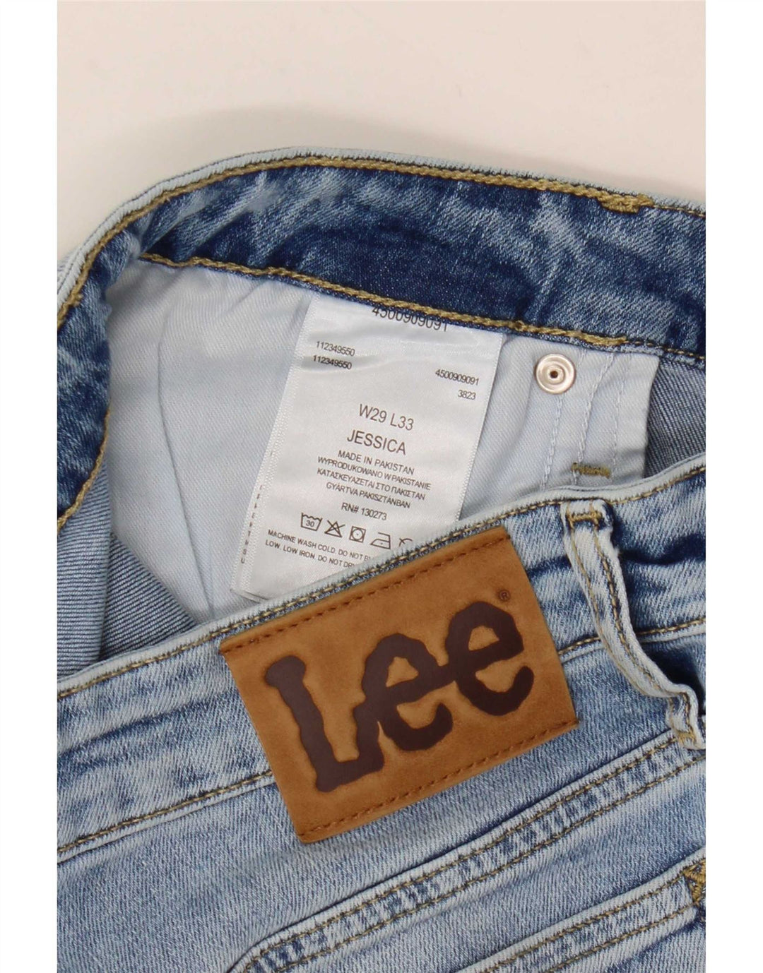 Lee Damen Jessica Bootcut Jeans W29 L27 Blaue Baumwolle