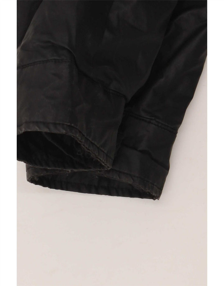Geox Herren Bomberjacke UK 40 Große schwarze Baumwolle