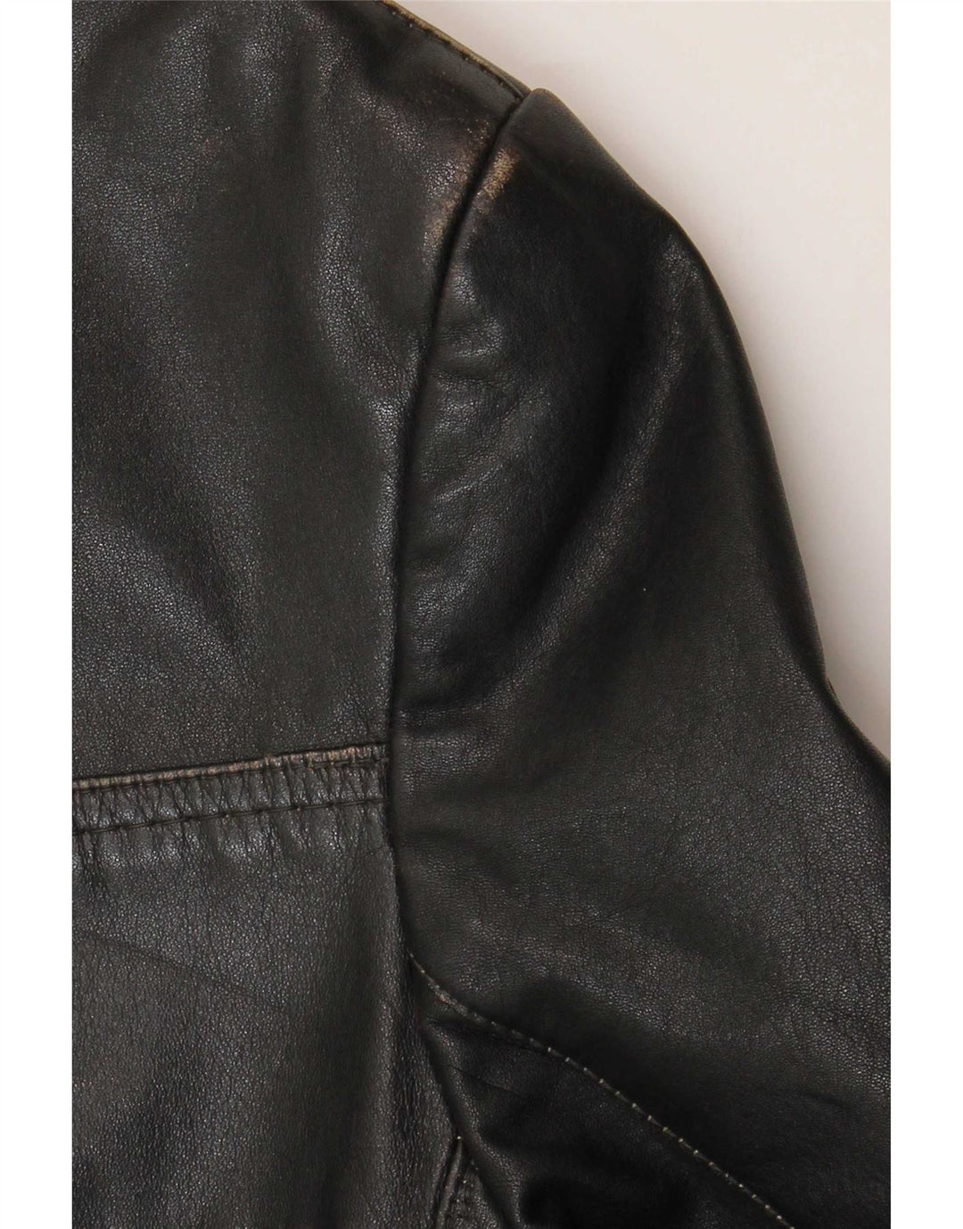Vintage Herren Lederjacke UK 38 Mittelschwarzes Leder