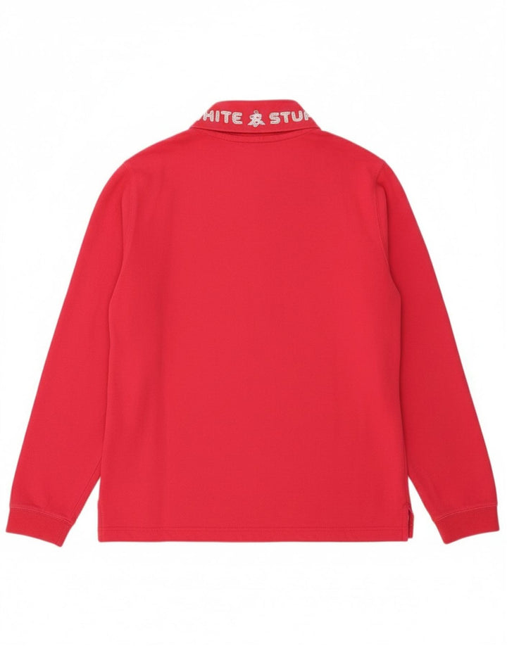 White Stuff Damen-Sweatshirt mit Reißverschluss am Hals, UK 12, mittelrosa, Baumwolle