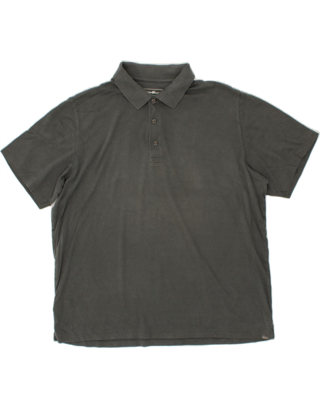 EDDIE BAUER Mens Polo Shirt XL Grey Cotton Vintage Eddie Bauer and Second-Hand Eddie Bauer from Messina Hembry 