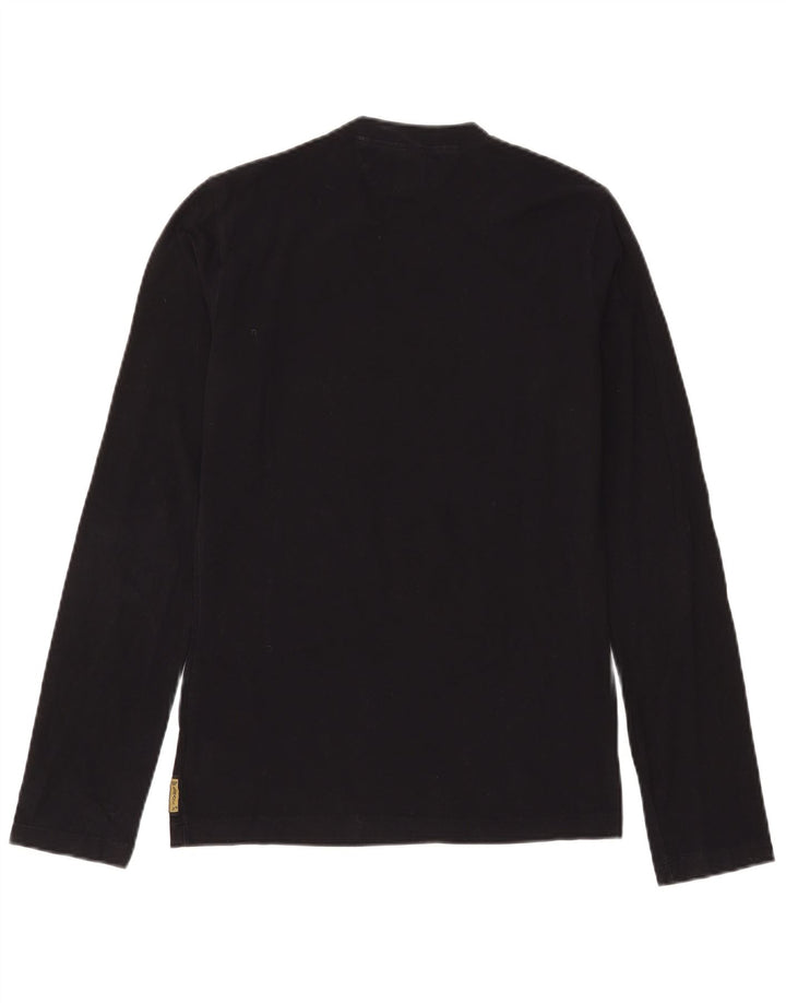 Armani Jeans Herren Graphic Top Langarm Mittelschwarz Baumwolle