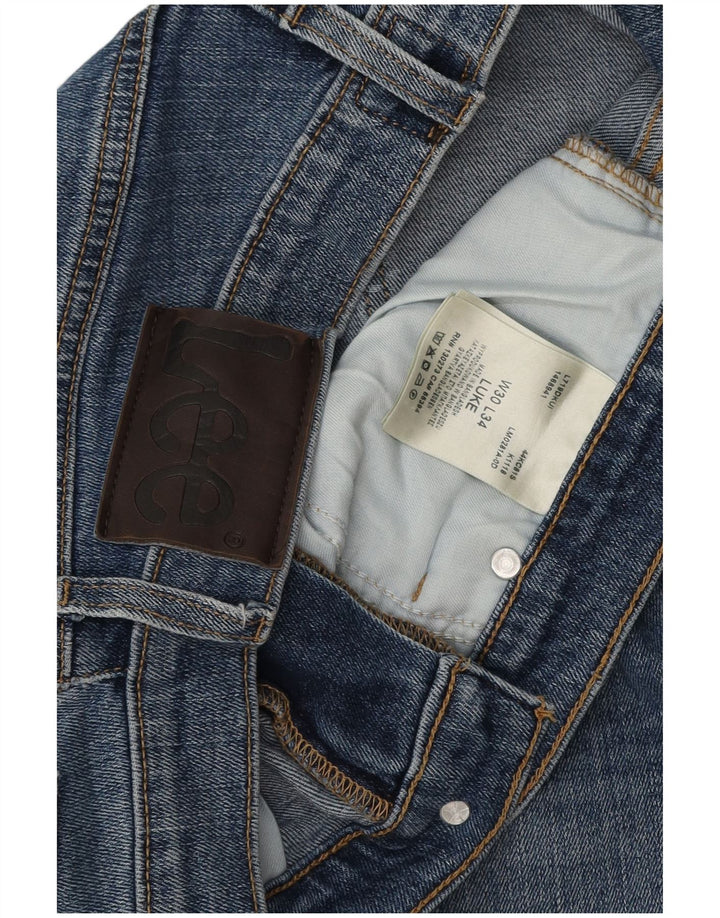 Lee Herren Luke Slim Jeans W30 L27 Blaue Baumwolle