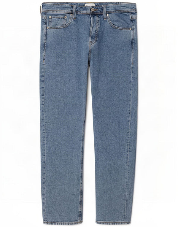 Jack & Jones Mens Straight Jeans W32 L30 Blue Cotton