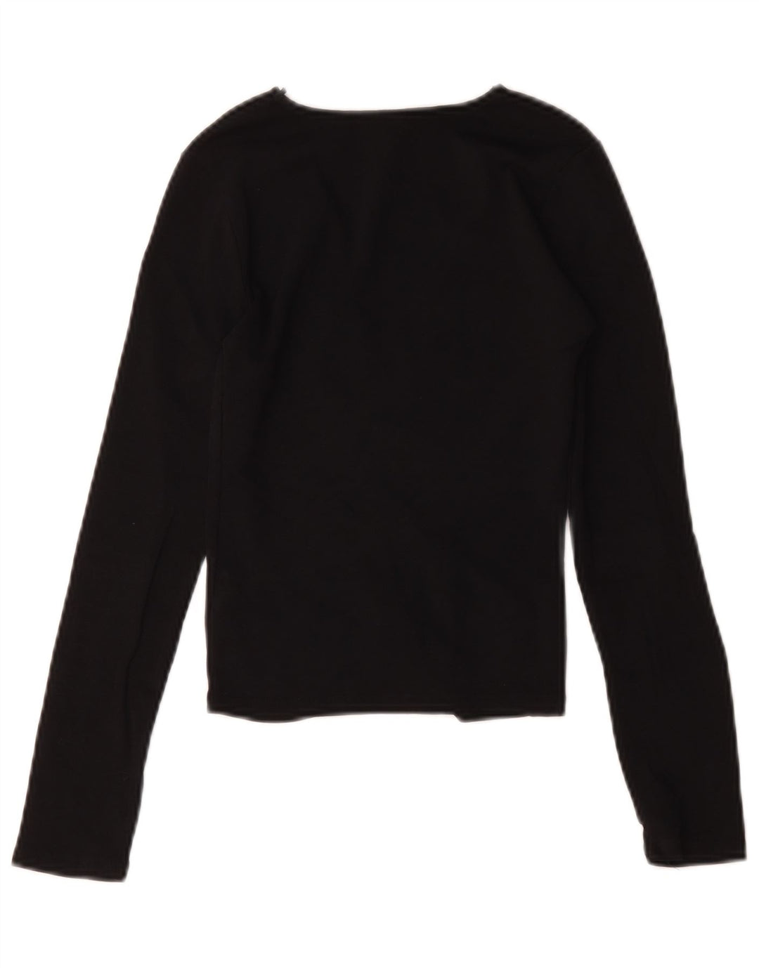 Zara Damen Crop V-Ausschnitt Pullover Pullover UK 8 Small Schwarz