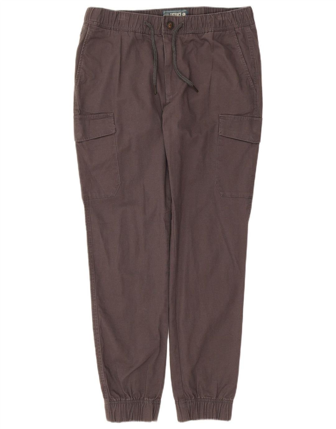 Fat Face Herren-Jogger-Cargohose W34 L29 Graue Baumwolle