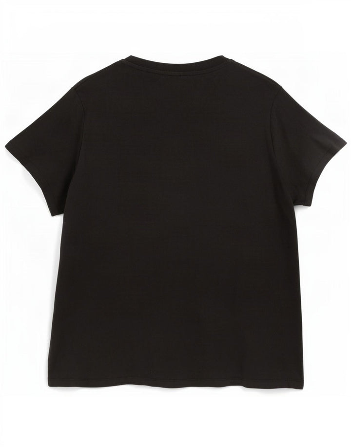 Levi's Damen Grafik-T-Shirt-Oberteil UK 20 2XL Schwarz