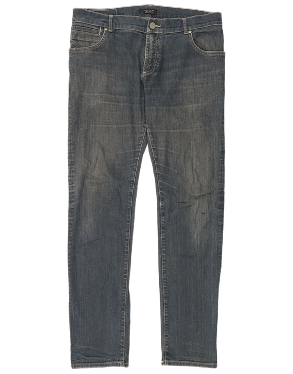Zara Herren Slim Jeans EU 46 XL W36 L32 Blaue Baumwolle