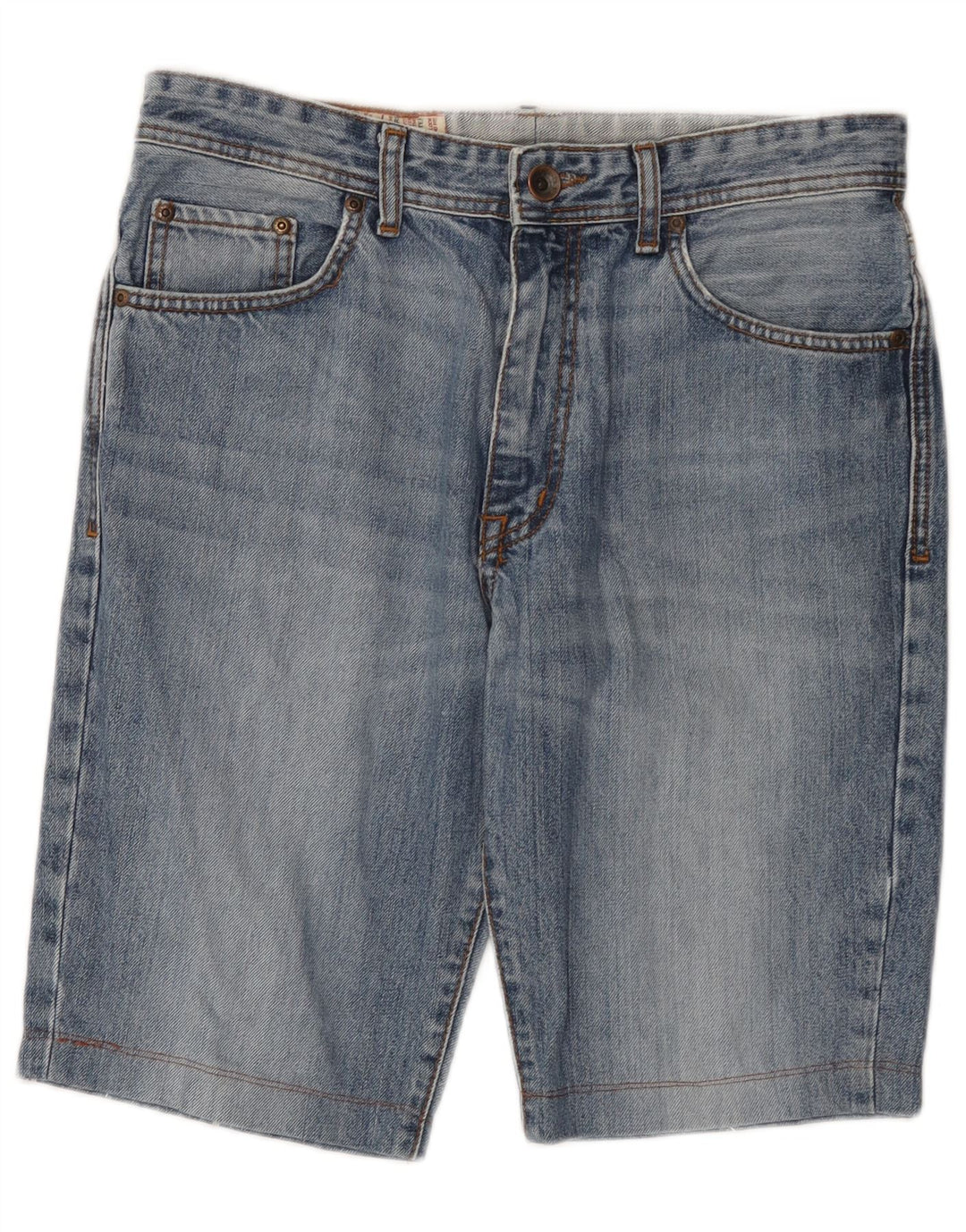 Rifle Herren Jeansshorts W33 mittelblaue Baumwolle