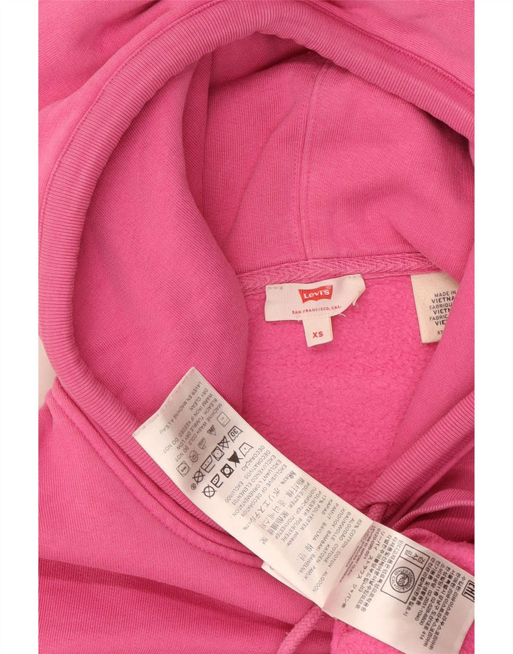LEVI'S Damen-Pullover mit übergroßem Kapuzenpullover, Gr. 6, XS, Rosa, Baumwolle