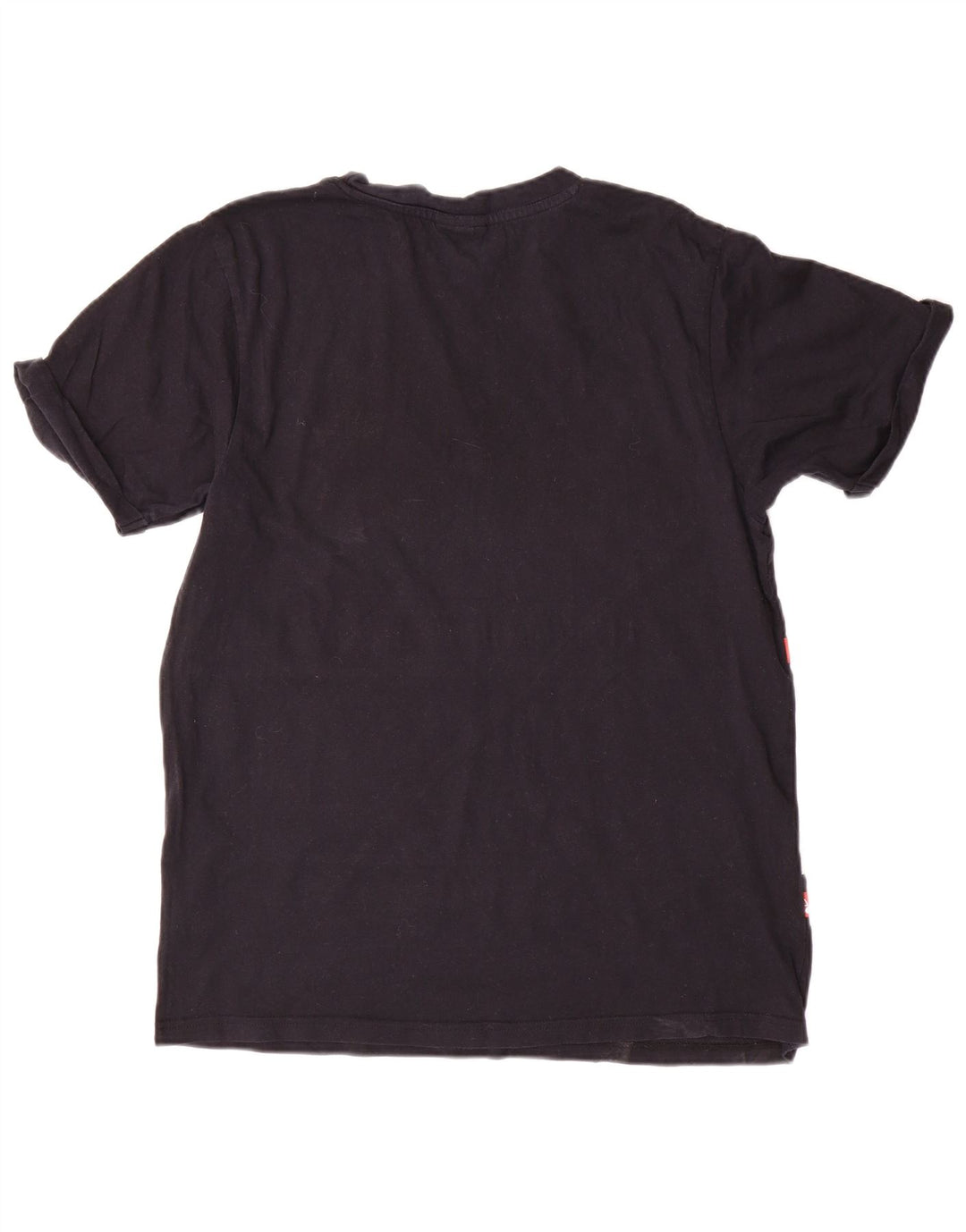 ELLESSE Grafik-T-Shirt für Damen, UK 10, Größe S, Schwarz, Colourblock-Baumwolle