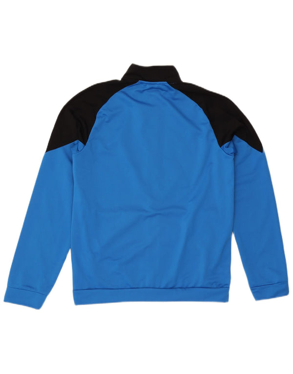 Puma Boys Graphic Tracksuit Top Jacket 15-16 Years Blue Colourblock
