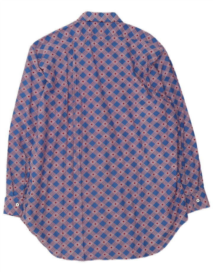 Vintage Herrenhemd groß blau kariert