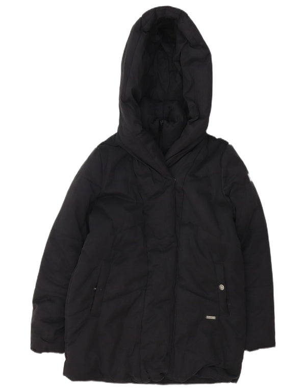 PEPE Jeans Wattierte Jacke mit Kapuze für Mädchen, 11–12 Jahre, XS, Schwarz, Polyester