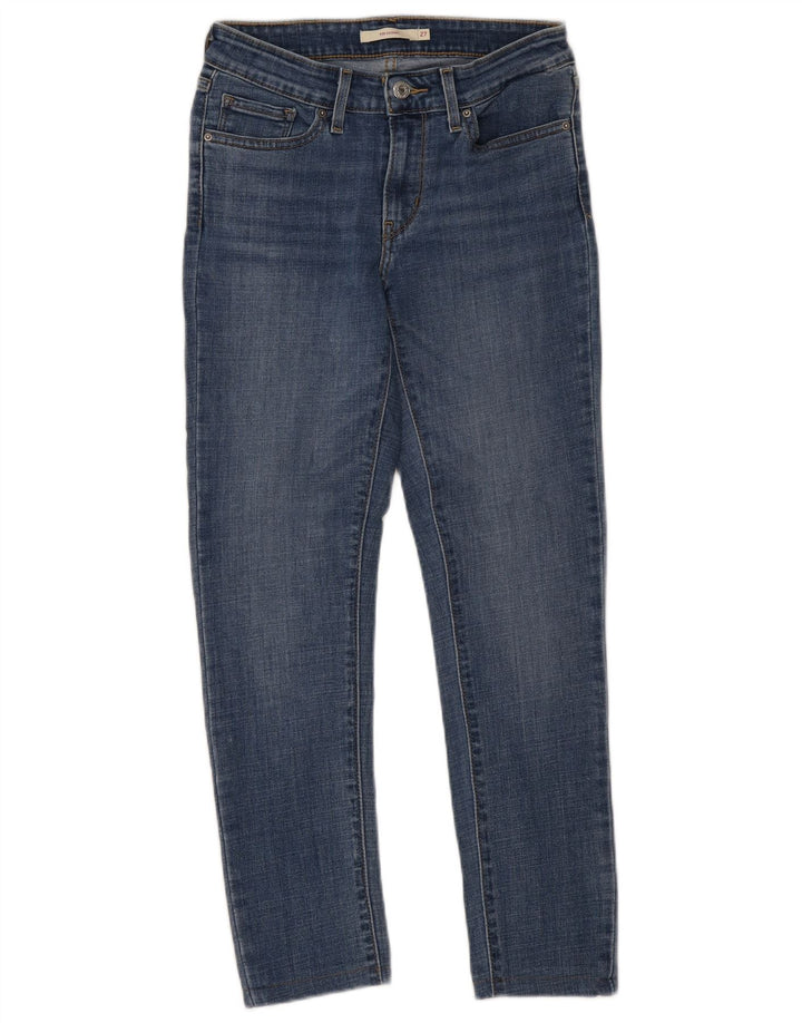 Levi's Damen 711 Skinny Jeans W27 L25 Blau