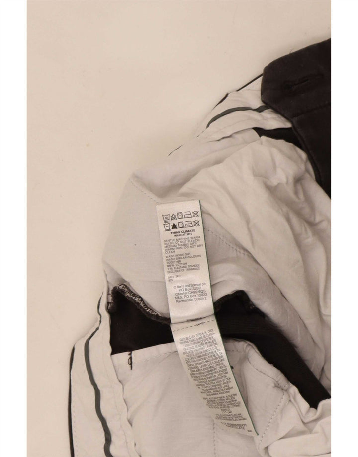 Marks & Spencer Herren Slim Chinohose W36 L33 Braune Baumwolle
