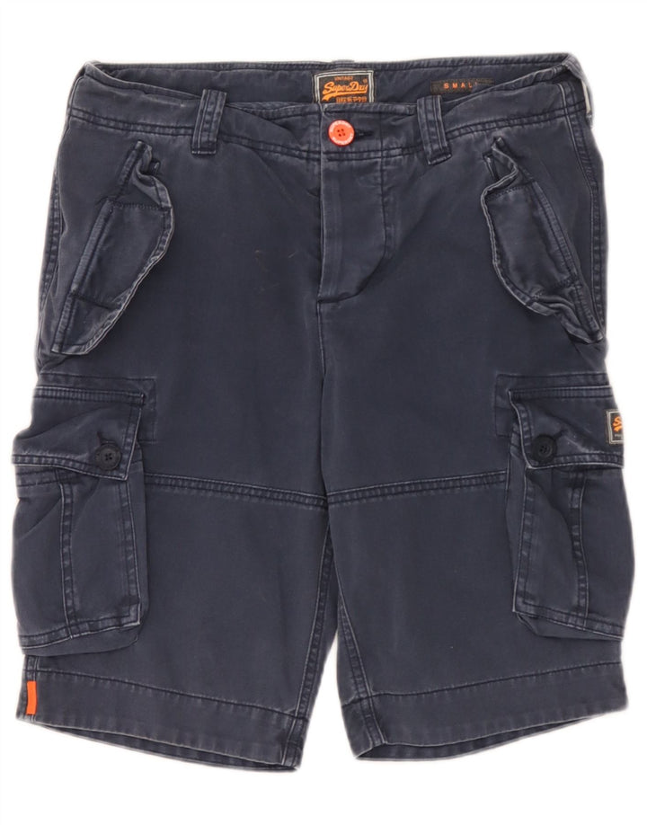 Superdry Herren Cargo-Shorts, Größe S, W29, Marineblau, Baumwolle