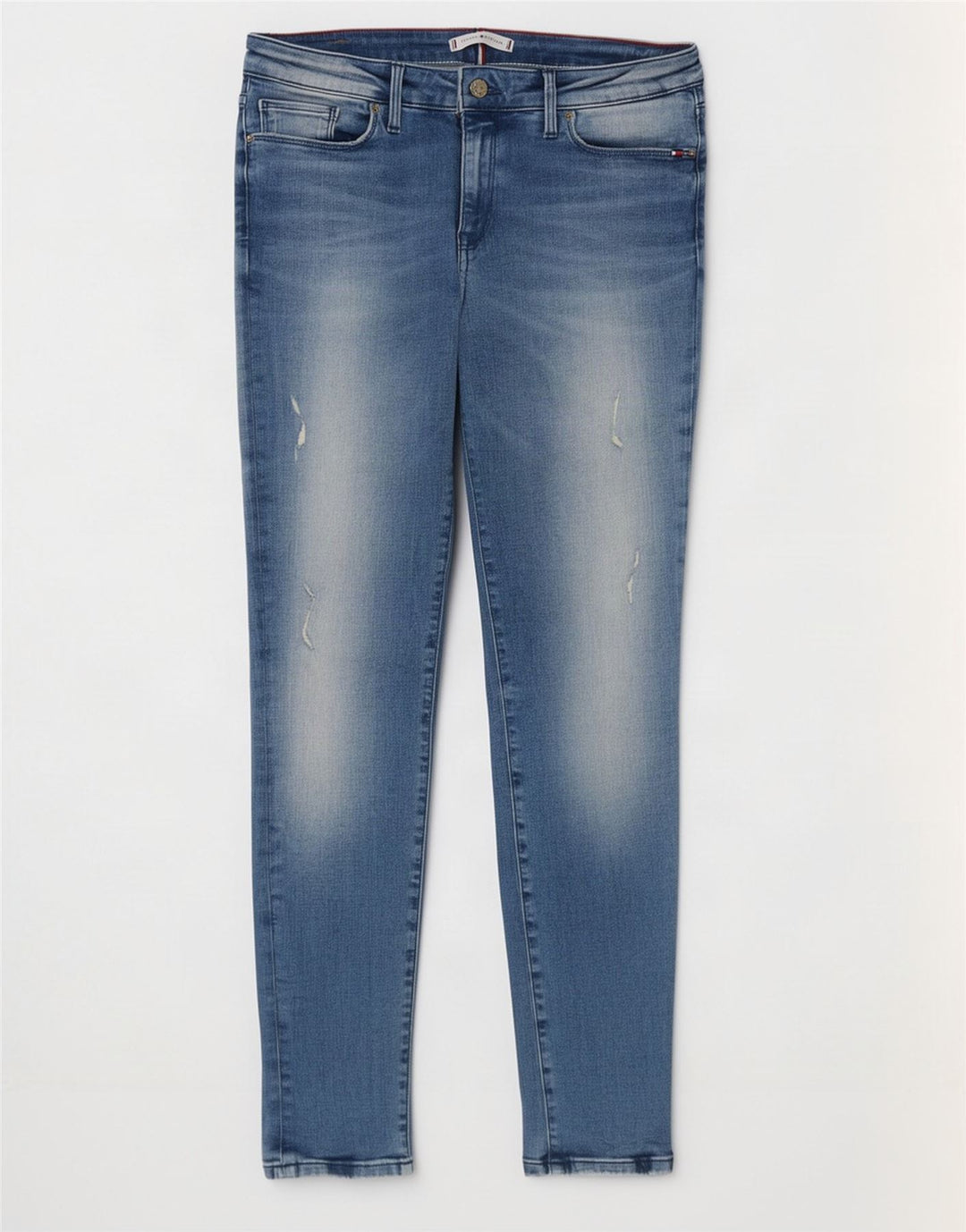 Tommy Hilfiger Damen Como RW Distressed Jegging Jeans W31 L30 Blau